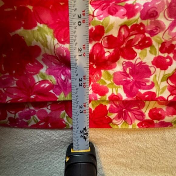 Coldwater Creek Skirt Pink Short Floral Wrap Tie Front Sz 2X - Picture 9 of 9